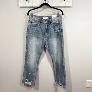 Kancan Trevie Ultra High Rise Straight Leg Jeans Sz 9 27” NWT